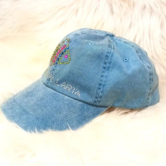 PUERTO VALLARTA Travel Baseball Cap Blue Beaded‎ Fish BLING Adjustable Souvenir main image 7